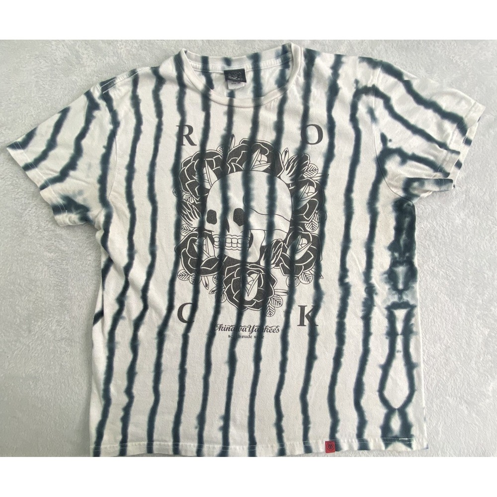 Okinawa Yankees Shirt Mens XL Gray Punk‎ Skull Grunge Streetwear Hip Hop Rebel